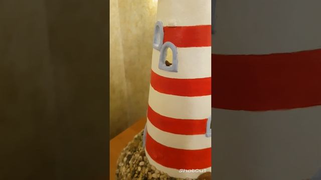 ❤Маяк светильник ручной работы из папье-маше. Очень атмосферная вещь❤ смотреть онлайн