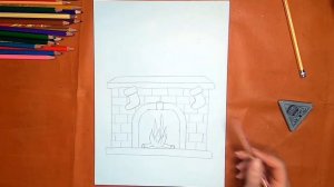 Как нарисовать камин. Онлайн-школа рисования "Малевашки"