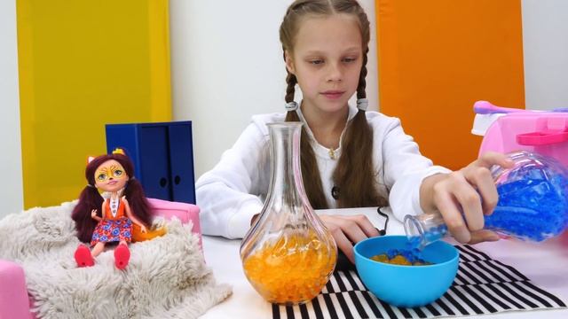 Салон красоты - Игры для девочек. Конфеты для Энчантималс смотреть онлайн