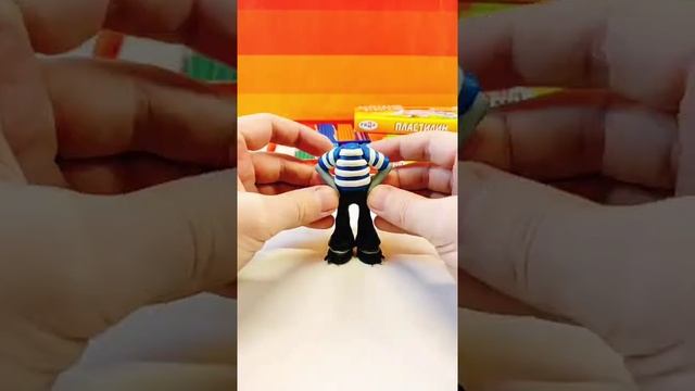 ВОЛК ИЗ "НУ ПОГОДИ!" ИЗ ПЛАСТИЛИНА #shorts #какслепить #нупогоди