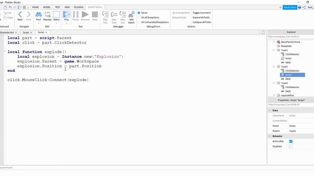 Roblox Studio Tutorial: Click to Explode смотреть онлайн