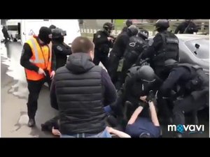Жесткое задержание в Москве чеченцев