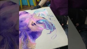 Жидкий акрил FluidArt. Мастер класс флюид арт.