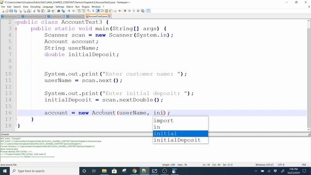 Java 1, Fall 2019 - Chapter 4 More About Classes Part 2 смотреть онлайн