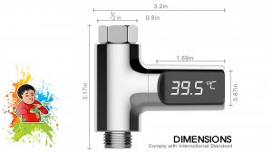 Светодиодный термометр для душа Xiaomi Youpin, бытовой водный термометр для душа №645