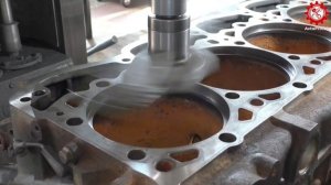 ФРЕЗЕРОВКА И УСТАНОВКА ГИЛЬЗ БЛОКА ЦИЛИНДРОВ DAF. Минск. AvtoPro.by