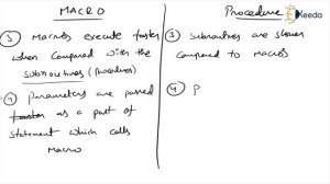 Difference between procedure & macro | Instruction Set of 8086 | Microprocessor  Application