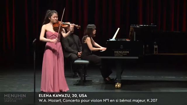 Elena Kawazu performs Mozart's Violin Concerto No. 1, K.207 смотреть онлайн