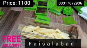 One step precision cutting | Genius Nicer Dicer plus | How To Use vegetable chopper