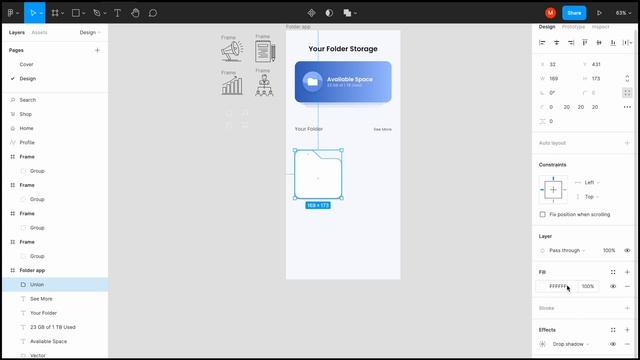 Day - 100 || Folder Storage App Home Screen UI design in FIGMA || Daily UI Design Challenge смотреть онлайн