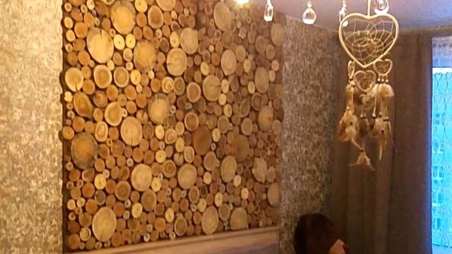 Панно из спилов в спальне или гостинной. смотреть онлайн