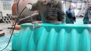 Процесс откачки торфа из блока биофильтра Rostok