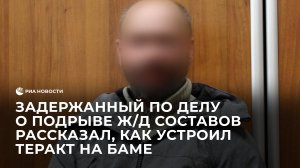 Задержанный по делу о подрыве ж/д составов рассказал, как устроил теракт на БАМе