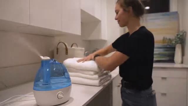 AquaOasis™ Cool Mist Humidifier 2.2L Water Tank Quiet Ultrasonic for Bedroom & Large room смотреть онлайн