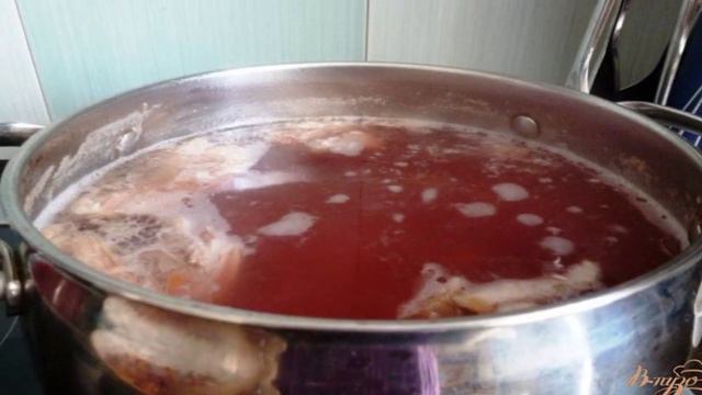 Борщ со свежей и кислой капустой