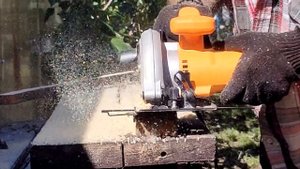 Пила дисковая Вихрь ДП-160/1300. Тестирование работы