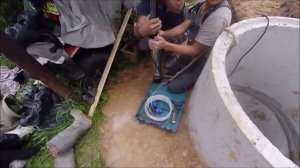 Установка погружного насоса в колодец