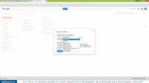 Exportar y guardar contactos de gmail #EducaTutos