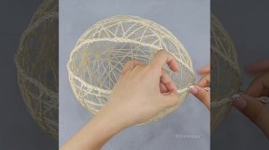 Декоративные Шары Из Ниток Своими Руками