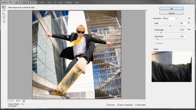 Photoshop Tutorial: CS6 New Adaptive Wide Angle Filter -HD- смотреть онлайн