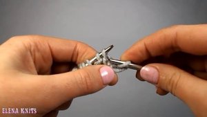 Вязание для начинающих Полупатентная резинка