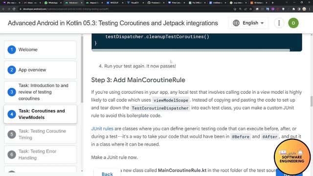 Advanced Android in Kotlin Testing Coroutines and Jetpack integrations part-3 смотреть онлайн