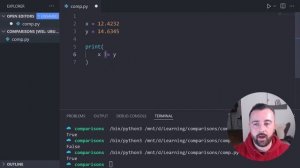 Comparison Operators in Python – Python tutorial for beginners – CodeBerry Programming School