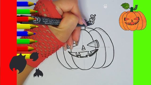 Как нарисовать МИЛЫЙ. просто, Рисунки для начинающих. Хэллоуин смотреть онлайн