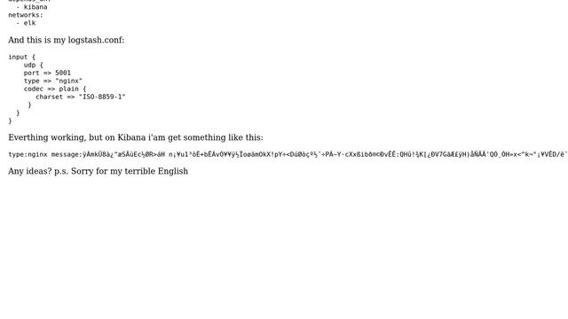 DevOps & SysAdmins: logstash charset error (gelf) смотреть онлайн