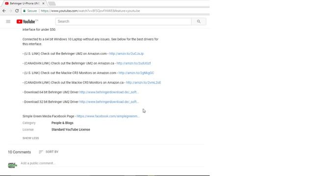 Behringer UM2 Setup Driver on Windows 10 [Step by Step] смотреть онлайн