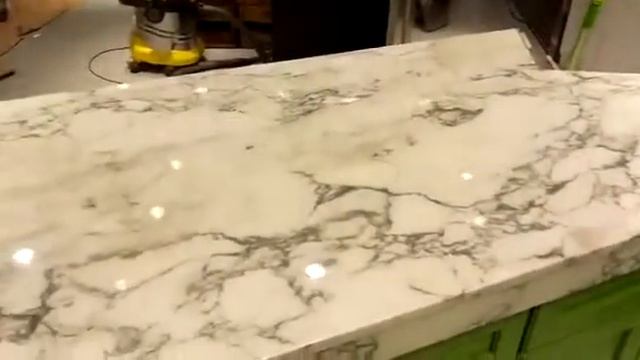 монтаж столешниц из мрамора