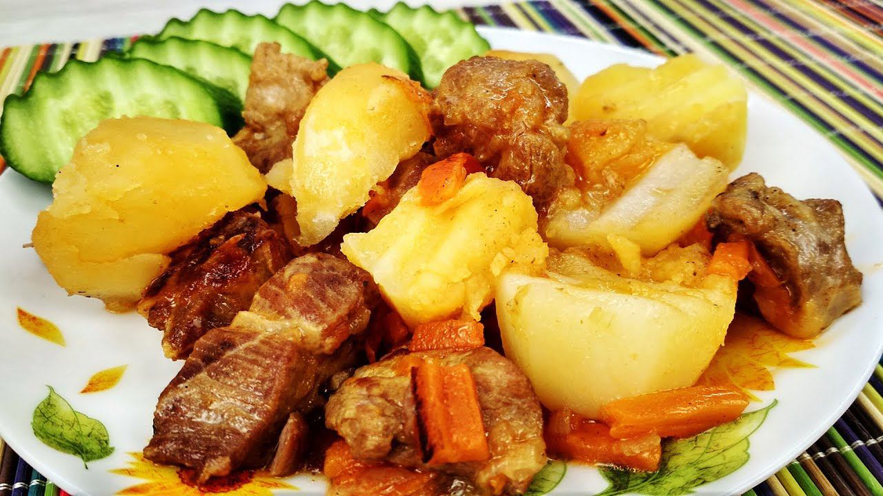 КАРТОШКА С МЯСОМ ПО- ДОМАШНЕМУ | Просто Кухня - Выпуск 158