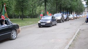 Автопробег в честь Дня пограничника.