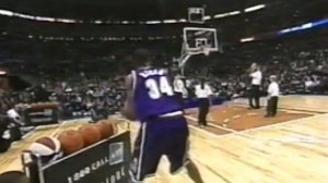 Ray Allen Wins 2001 NBA 3pt. Shootout (Drills 10 in a Row)