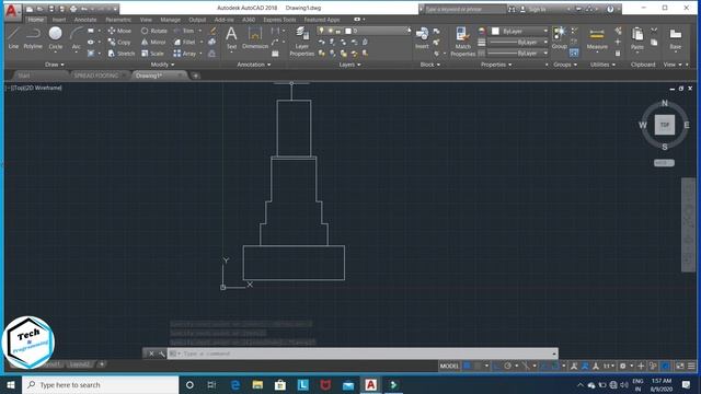 How to make Spread Footing Foundation in Autocad || AutoCad 2D Practice Drawing Exercise-16 смотреть онлайн