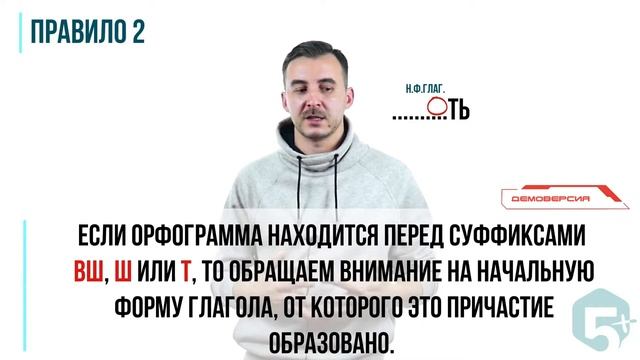 ЗАДАНИЕ 12 (2) | Суффиксы причастий (теория) | Русский язык ЕГЭ 2021