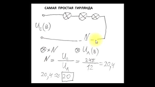 sxematube - схема изготовления простой самодельной гирлянды смотреть онлайн