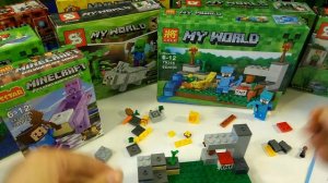 Мега сборка. Часть 1. Лего Майнкрафт. Собираем Новый Мир Майнкрафт.