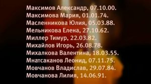 Списки погибших в авиакатастрофе в Египте. Рейс 9268 Шарм-Эль-Шейх - Санкт-Петербург. 31.10.2015