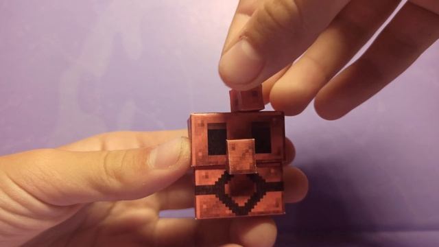 How to make a paper Copper Golem. Minecraft Papercraft
