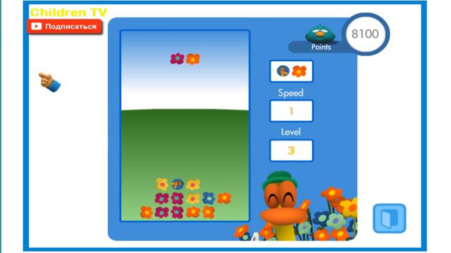 Покойо Pocoyo Тетрис Pocoyo Покойо все серии подряд игр мультфильма Покойо Pocoyo Children TV смотреть онлайн