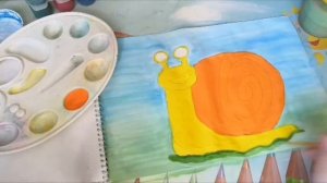 рисунок "улитка". Пошагово, для детей от 5 лет.