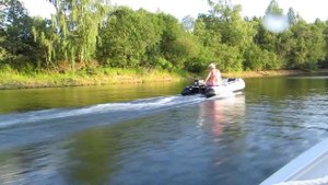 Ривьера 2900 под мотором Меркури 5