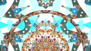 Video Loop - BLUE BATIK FLOURISH VJ Loop