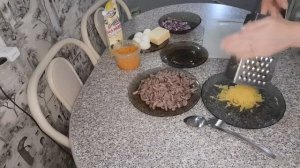 #рецепты# как приготовить салат с куриными сердечками...