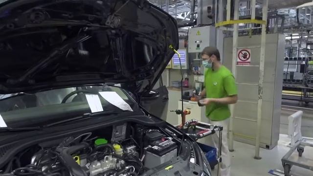 SKODA  конвейер по сборке автомобилей смотреть онлайн