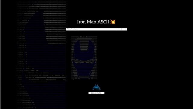 Iron Man using Python #ASCII #ironman #avengers