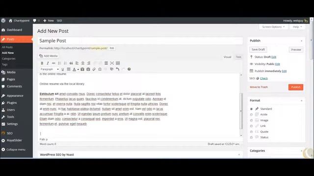 Word Document Content into a Wordpress Post or Page
