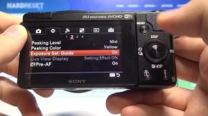 How to Turn Off Exposure Guide on Sony Alpha A5000 - Disable on-screen Exposure Tips on Sony Camera