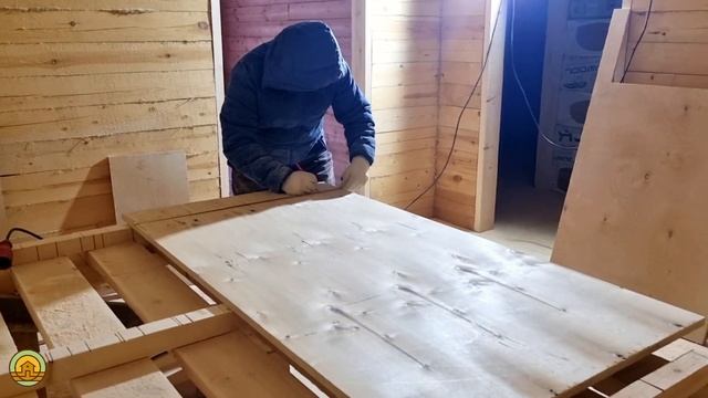 Монтаж пола в деревянном доме. Настил фанеры на пол. Утепление и отделка дома 10 на 10 в Сыктывкаре смотреть онлайн
